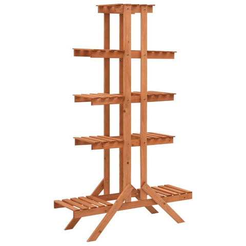 vidaXL Plant Stand 32.7"x9.8"x52" Solid Firwood - Organize and Display Your Potted Plants