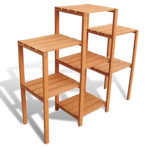 Garden Plant Stand 38.1"x12.2"x34.2" - Weather-Resistant Solid Wood Shelf