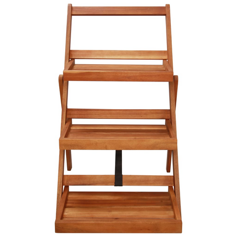 vidaXL 3-Tier Plant Stand 19.7"x24.8"x31.5" Solid Acacia Wood - Display Your Plants with Style
