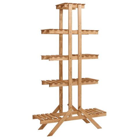 vidaXL Plant Stand 32.7"x9.8"x55.9" Firwood - Organize and Display Your Plants