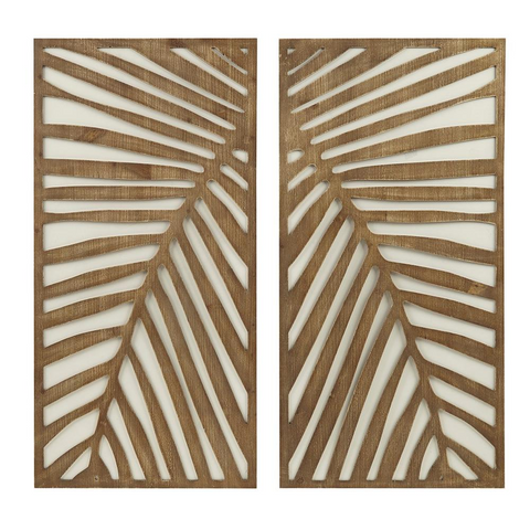 Carved Wall Panel 2 Piece Set - WhatYouNeedSales