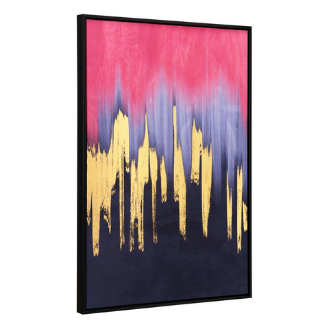 Sunset Wave Canvas Wall Art Multicolor - WhatYouNeedSales