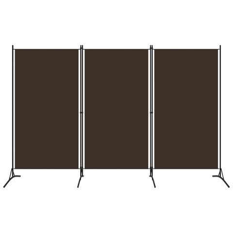 vidaXL 3-Panel Room Divider Brown 102.4"x70.9" - WhatYouNeedSales
