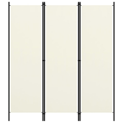 vidaXL 3-Panel Room Divider Cream White 59.1"x70.9" - WhatYouNeedSales