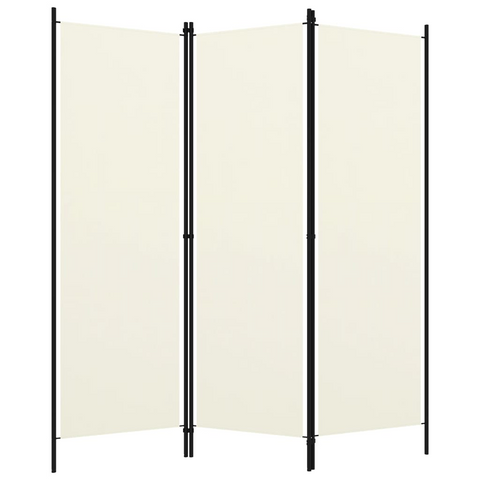 vidaXL 3-Panel Room Divider Cream White 59.1"x70.9" - WhatYouNeedSales