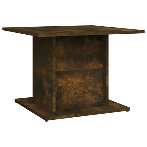 vidaXL Coffee Table Smoked Oak 21.9"x21.9"x15.7" Engineered Wood - WhatYouNeedSales