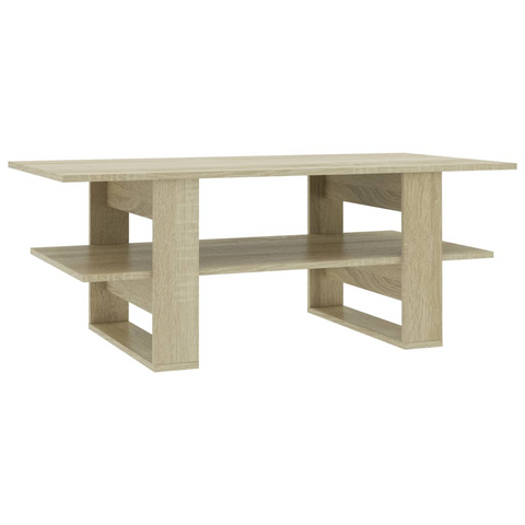 vidaXL Coffee Table Sonoma Oak 43.3"x21.7"x16.5" Engineered Wood - WhatYouNeedSales